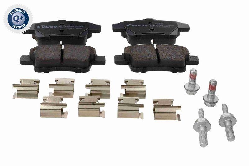 VAICO V22-0100 Bremsbelagsatz, Scheibenbremse Hinterachse Wva: 24540, Bendix - Bosch f&uuml;r PEUGEOT