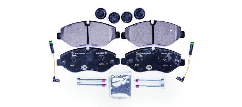 HELLA 8DB 355 005-521 Bremsbelagsatz, Scheibenbremsbelag f&uuml;r MB/VW