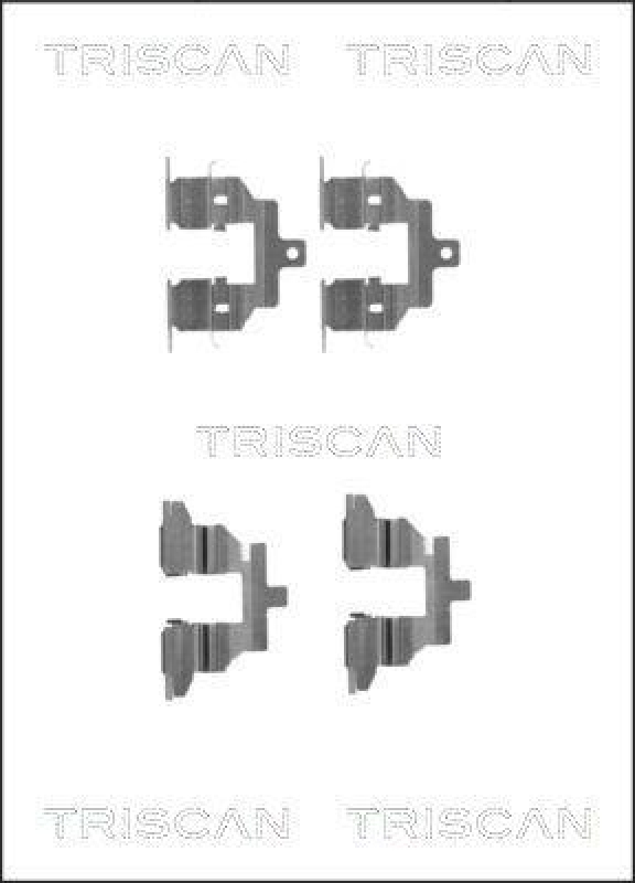 TRISCAN 8105 141602 Montagesatz, Scheibenbremsbelag f&uuml;r Nissan