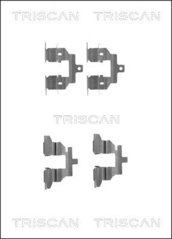 TRISCAN 8105 141602 Zubehörsatz Scheibenbremsbelag