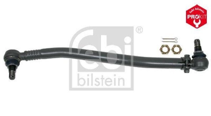 FEBI BILSTEIN 18961 Lenkstange mit Kronenmuttern und Splinten, vom Lenkgetriebe zur 1. Vorderachse f&uuml;r Volvo
