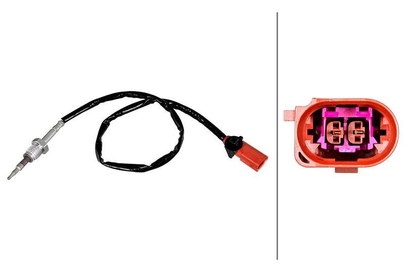 HELLA 6PT 358 226-351 Sensor, Abgastemperatur