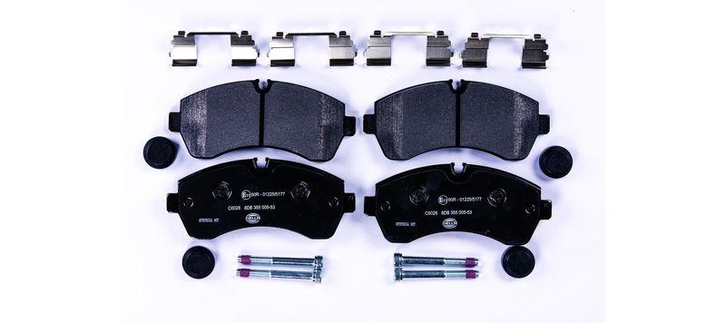 HELLA 8DB 355 005-531 Bremsbelagsatz, Scheibenbremsbelag f&uuml;r VW/MB
