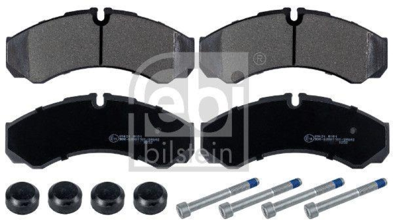 FEBI BILSTEIN 16705 Bremsbelagsatz mit Befestigungsmaterial f&uuml;r Iveco