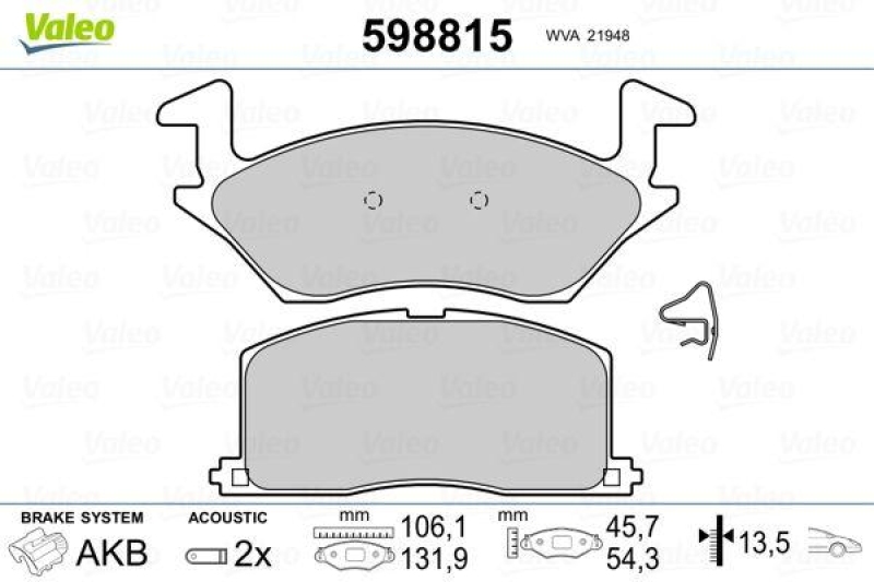 VALEO 598815 SBB-Satz PREMIUM