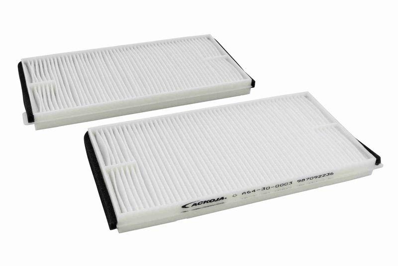 ACKOJA A64-30-0003 Filter, Innenraumluft 223x113x18 mm, Kunststoffrahmen für SUZUKI