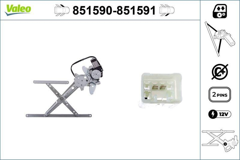 VALEO 851590 Suzuki Swift 05-09 - Fensterheber VL