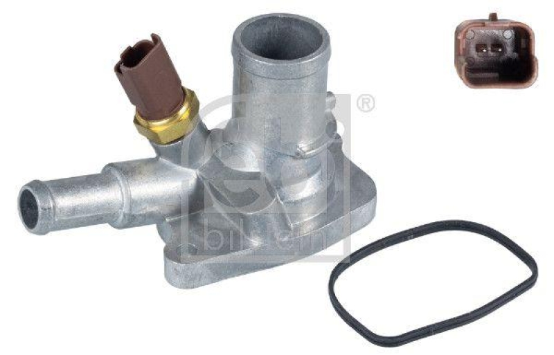 FEBI BILSTEIN 34957 Thermostatgeh&auml;use mit Temperaturschalter und Dichtung f&uuml;r Fiat