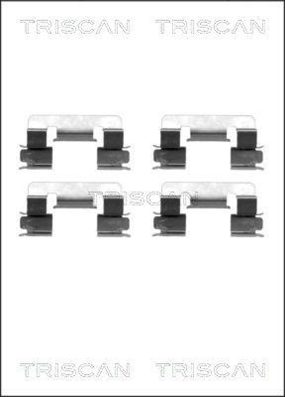 TRISCAN 8105 131633 Montagesatz, Scheibenbremsbelag f&uuml;r Toyota