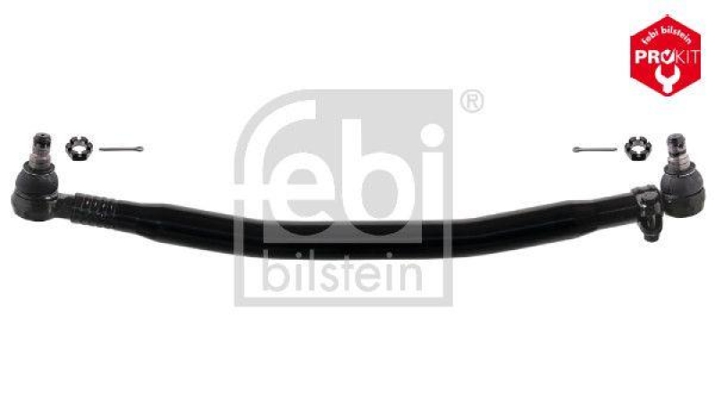 FEBI BILSTEIN 18205 Lenkstange mit Kronenmuttern und Splinten, vom Lenkgetriebe zur 1. Vorderachse f&uuml;r DAF