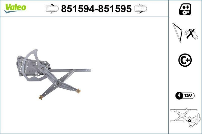 VALEO 851594 BMW 3 (E36) (93->98) Fensterheber VL