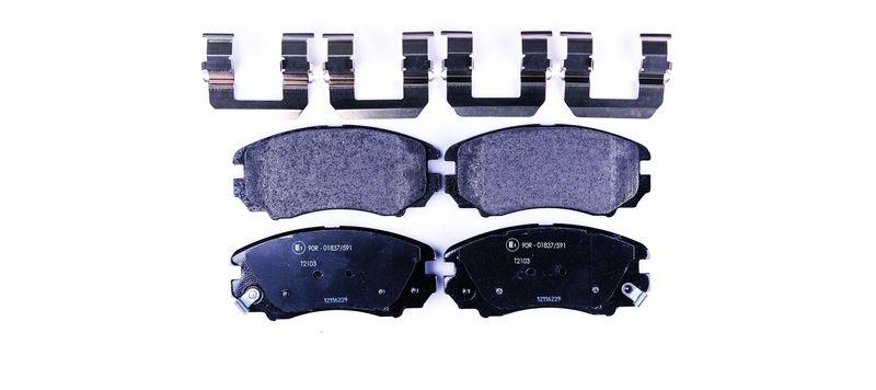 HELLA 8DB 355 016-101 Bremsbelagsatz, Scheibenbremsbelag f&uuml;r KIA/HYUNDAI