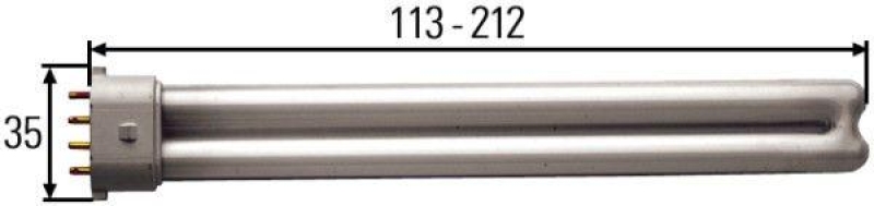 HELLA 8GS 861 955-001 LEUCHTSTOFFLAMPE PL 7W WEIS