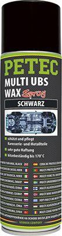 PETEC 73460 Unterbodenschutz Multi UBS Wax Spray schwarz 500ml