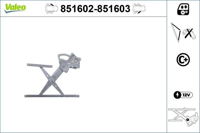 VALEO 851602 Toyota RAV4 06-13 - FensterheberMecha.VL