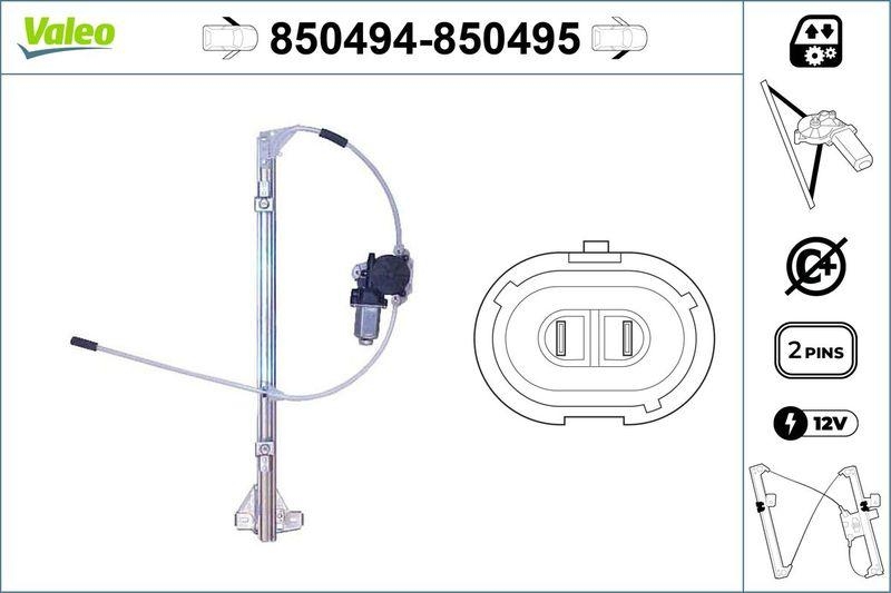 VALEO 850494 Fensterheber vorne links IVECO Daily