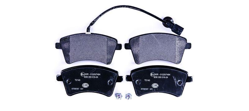 HELLA 8DB 355 016-241 Bremsbelagsatz, Scheibenbremsbelag f&uuml;r RENAULT