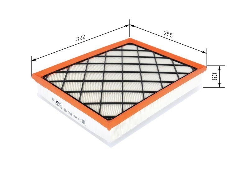 BOSCH F 026 400 410 Luftfilter