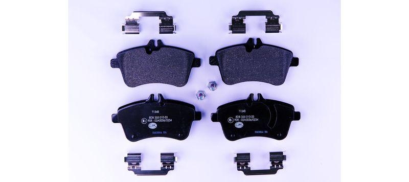 HELLA 8DB 355 010-331 Bremsbelagsatz, Scheibenbremsbelag für MB