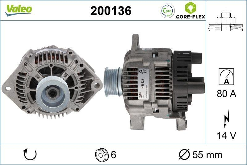 VALEO 200136 Generator - CORE-FLEX - FIAT Ducato