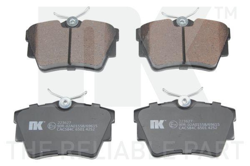 NK 223627 Bremsbelagsatz, Scheibenbremse f&uuml;r FIAT, NISS, OPEL, REN, VAUX