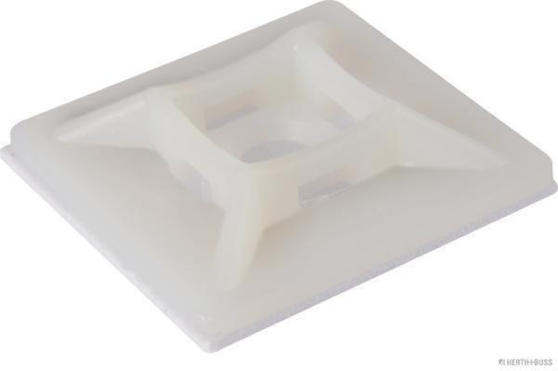 HERTH+BUSS 50265714066 Befestigungssockel, Kabelbinder mit Klebefolie, 28 x 28 mm, 10 Stück