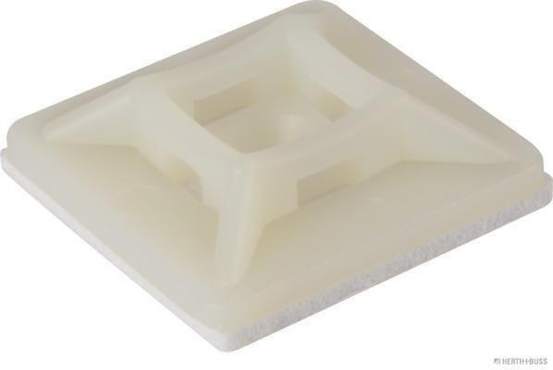 HERTH+BUSS 50265716066 Befestigungssockel, Kabelbinder mit Klebefolie, 19 x 19 mm, 10 Stück