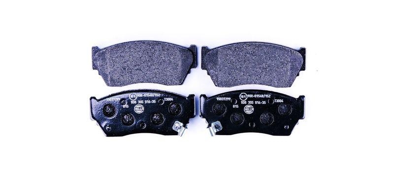 HELLA 8DB 355 016-351 Bremsbelagsatz, Scheibenbremsbelag f&uuml;r NISSAN