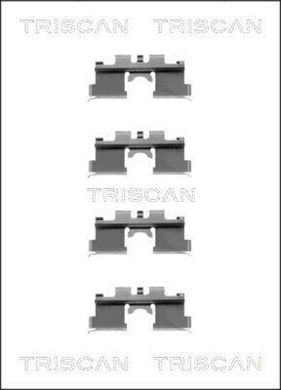 TRISCAN 8105 141511 Montagesatz, Scheibenbremsbelag f&uuml;r Nissan Sunny