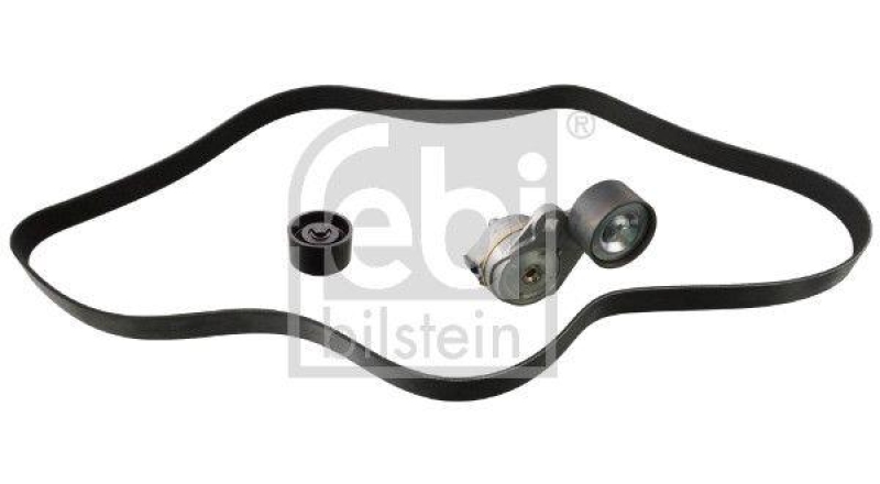 FEBI BILSTEIN 103882 Keilrippenriemensatz mit Riemenspanner und Umlenkrolle f&uuml;r M A N