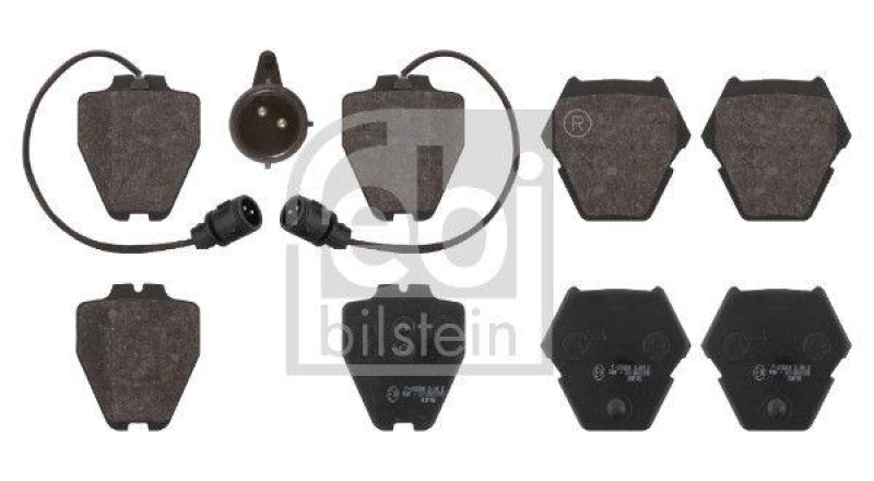 FEBI BILSTEIN 16763 Bremsbelagsatz f&uuml;r VW-Audi
