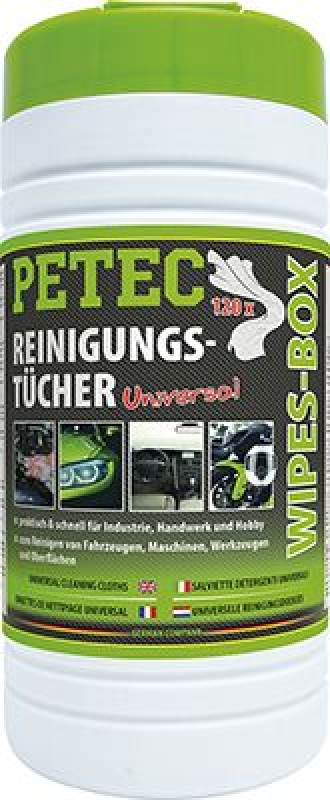PETEC 82120 Reinigungstücher Wipes-Box 120Stück