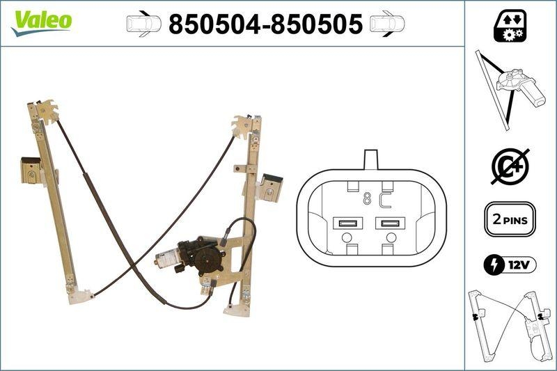 VALEO 850504 Fensterheber vorne links FORD Focus