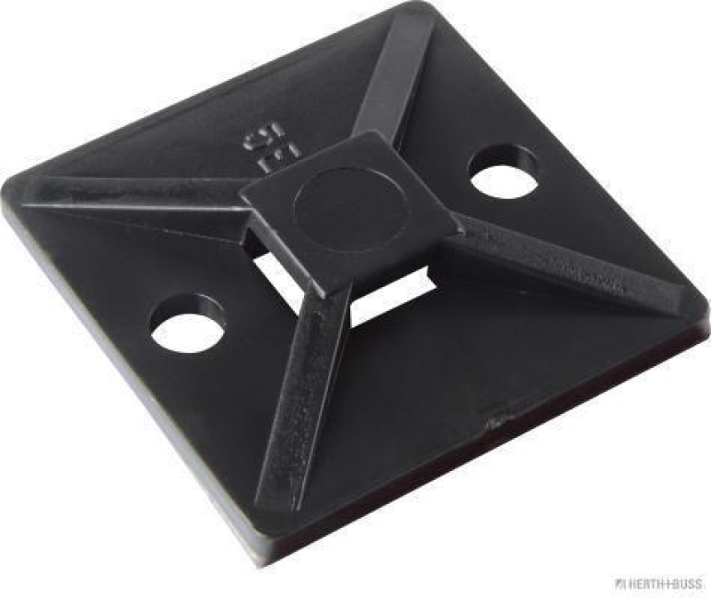 HERTH+BUSS 50265722066 Befestigungssockel, Kabelbinder mit Klebefolie, 28 x 28 mm, 10 Stück