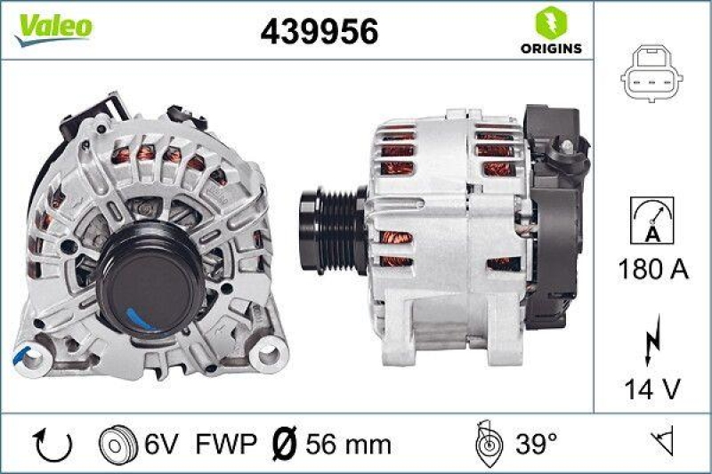 VALEO 439956 Generator Neu - ORIGINS