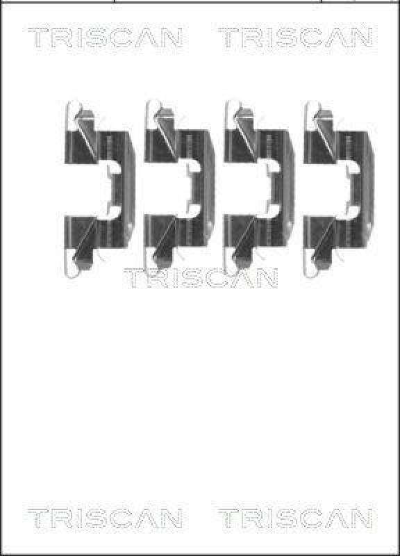TRISCAN 8105 141598 Montagesatz, Scheibenbremsbelag f&uuml;r Nissan