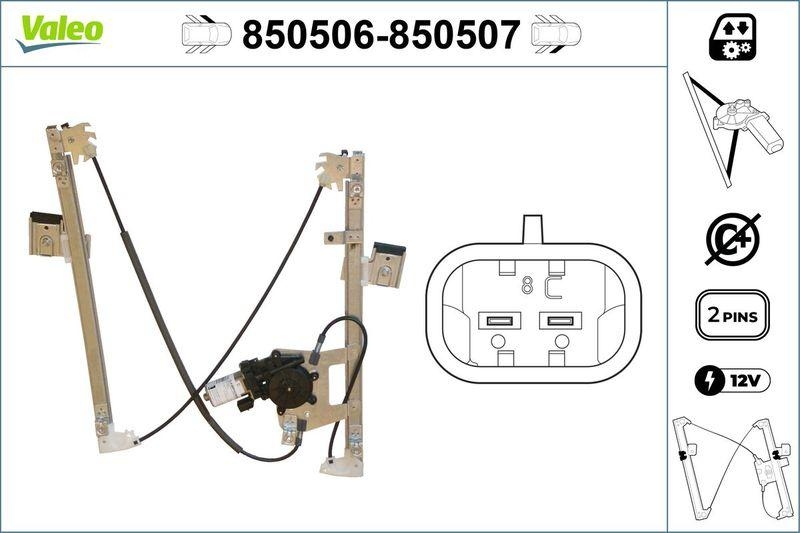 VALEO 850506 Fensterheber vorne links FORD Focus