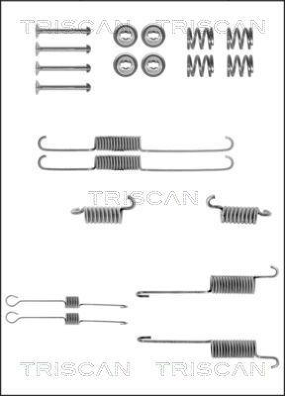 TRISCAN 8105 162283 Montagesatz F. Bremsbacken f&uuml;r Ford Sierra