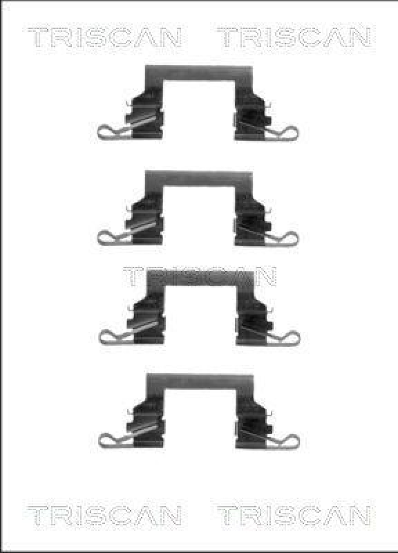 TRISCAN 8105 141608 Montagesatz, Scheibenbremsbelag f&uuml;r Nissan