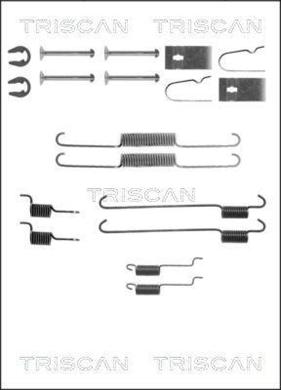 TRISCAN 8105 102595 Montagesatz F. Bremsbacken f&uuml;r Daihatsu, Subaru, Suzuki