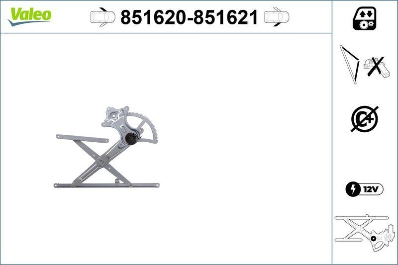 VALEO 851620 Toyota Land Cruiser - Fensterheber VL