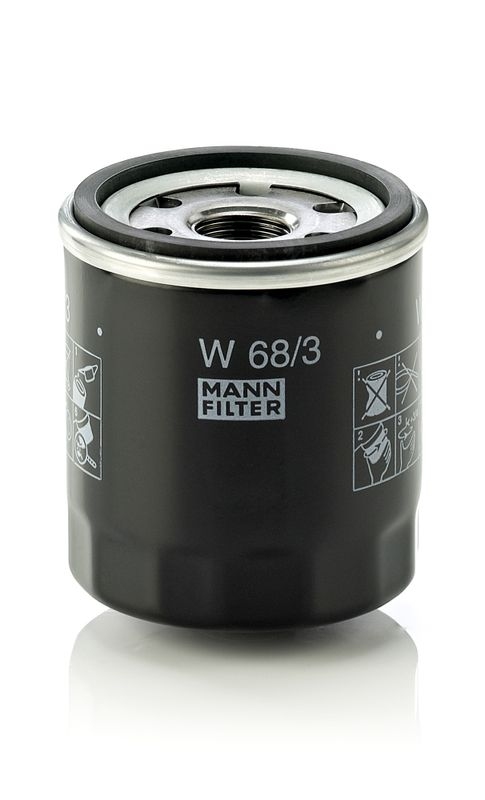 MANN-FILTER W68/3 Ölfilter Außendurchmesser 66mm Höhe 75mm