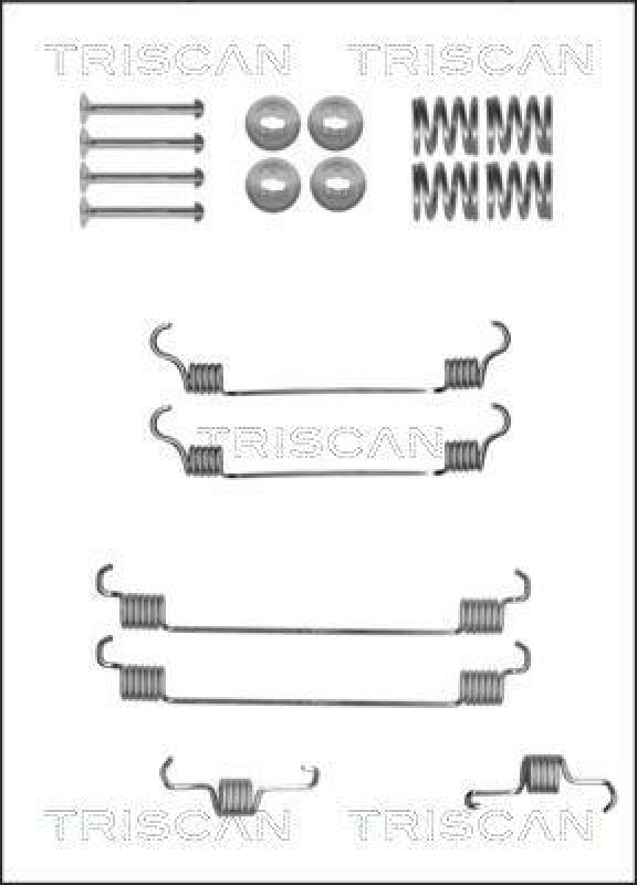 TRISCAN 8105 102597 Montagesatz F. Bremsbacken f&uuml;r Citroen, Fiat, Peugeot, Su