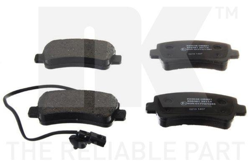 NK 223648 Bremsbelagsatz, Scheibenbremse f&uuml;r NISS, OPEL, RENAULT, VAUX