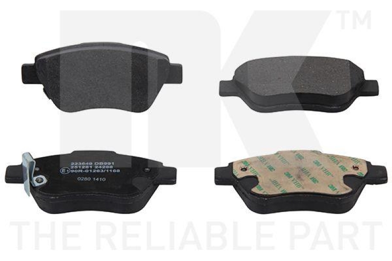 NK 223649 Bremsbelagsatz, Scheibenbremse f&uuml;r OPEL, PROTON, VAUX