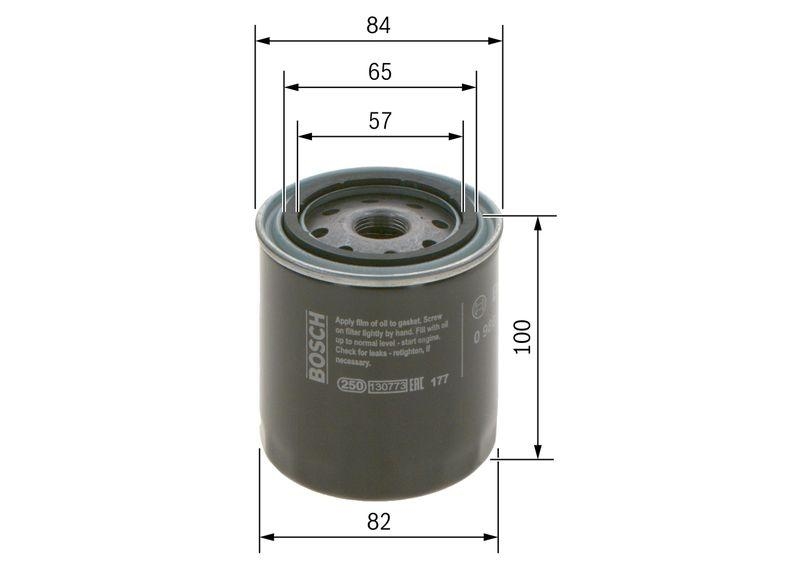Bosch 0 986 452 023 &Ouml;lfilter P2023