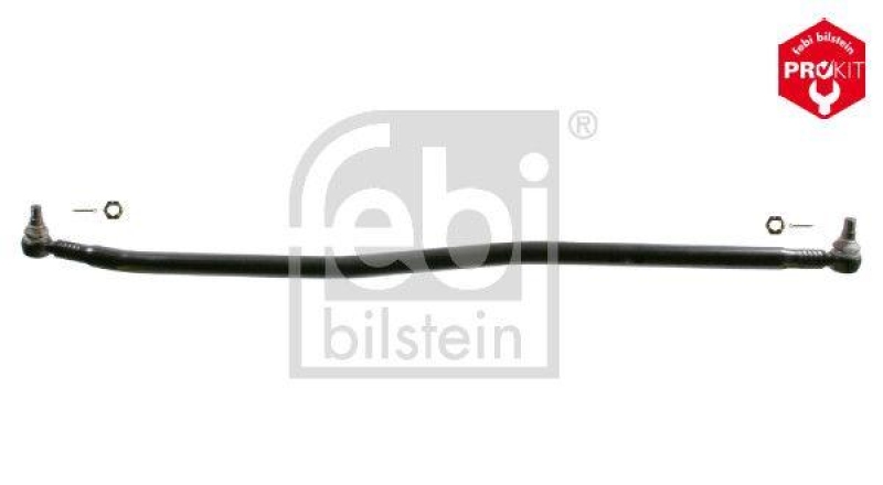 FEBI BILSTEIN 24848 Lenkstange mit Kronenmuttern und Splinten, vom Lenkgetriebe zum 1. Lenkzwischenhebel f&uuml;r M A N
