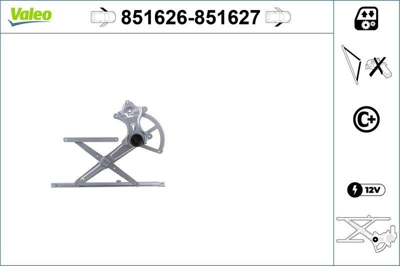 VALEO 851626 Toyota LandCruiserAmazon Fenst. Mecha VL