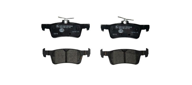 HELLA 8DB 355 031-761 Bremsbelagsatz, Scheibenbremsbelag f&uuml;r FORD FIESTA VII