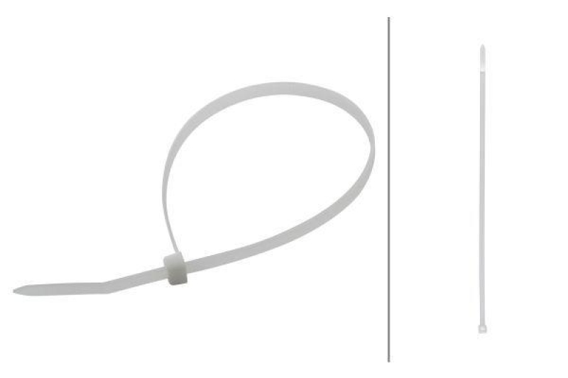 HELLA 8HL 707 877-041 Kabelbinder, Länge 285 mm Breite 4,7 mm, natur